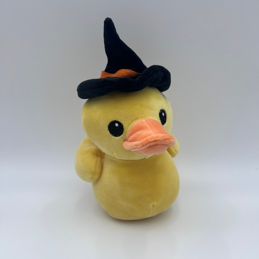 Squishmallows Halloween Yellow Duck with Witch Hat 5 Inch Plush Kellytoy